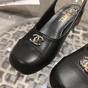 Chanel Slingback Black Heel 3.5cm - 4