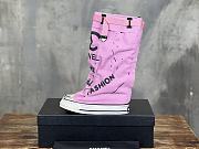 Chanel Interlocking Cc Pink Riding Boots - 5