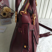 Chloe Marcie Double Carry Bag Wine 36x12x28cm - 6