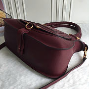 Chloe Marcie Double Carry Bag Wine 36x12x28cm - 5