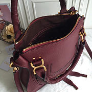 Chloe Marcie Double Carry Bag Wine 36x12x28cm - 2