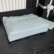 Chanel 22 Handbag Blue Calfskin Gold 39x42x8cm - 6