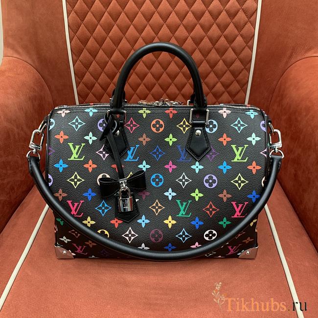 Louis Vuitton LV x TM Speedy Soft 30 Black 30x21x17cm - 1