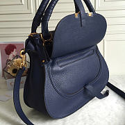 Chloe Marcie Double Carry Bag Navy Blue 36x12x28cm - 5