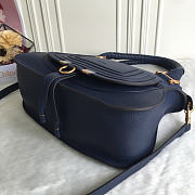 Chloe Marcie Double Carry Bag Navy Blue 36x12x28cm - 4