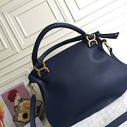 Chloe Marcie Double Carry Bag Navy Blue 36x12x28cm - 3