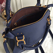 Chloe Marcie Double Carry Bag Navy Blue 36x12x28cm - 2