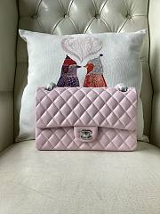 Chanel Flap Bag Light Pink Silver Lambskin 25cm - 1