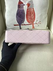 Chanel Flap Bag Light Pink Silver Lambskin 25cm - 5