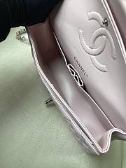 Chanel Flap Bag Light Pink Silver Lambskin 25cm - 3