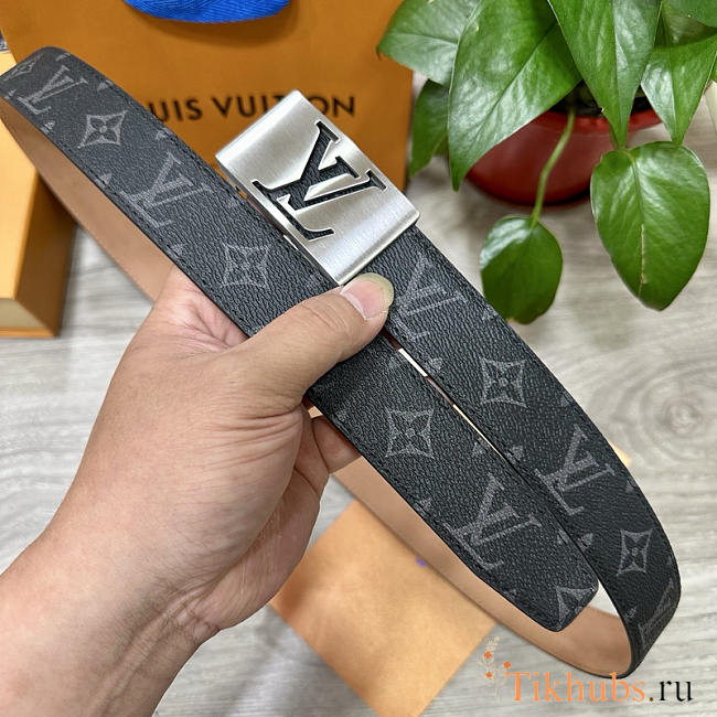 Louis Vuitton LV Monogram Belt Black 35mm - 1