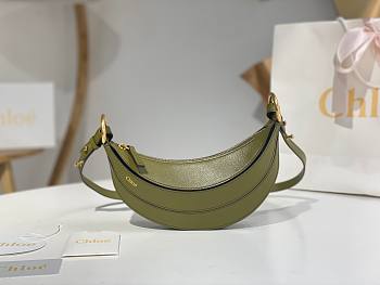 Chloe Banana Bag Green 22x10cm