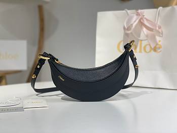 Chloe Banana Bag Black 22x10cm