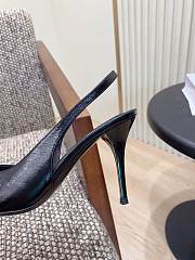 YSL Leather Babylone Slingback Pumps 9cm - 5