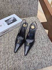 YSL Leather Babylone Slingback Pumps 9cm - 3