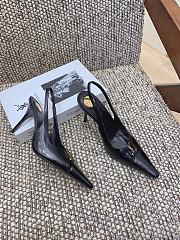 YSL Leather Babylone Slingback Pumps 9cm - 2