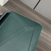 Loewe Large Puzzle Bag Calfskin Green 33x21.5x14.7cm - 6