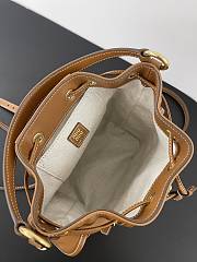 Miu Miu Leather Backpack Cognac 22x18x11.5cm - 3