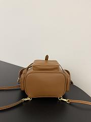 Miu Miu Leather Backpack Cognac 22x18x11.5cm - 2