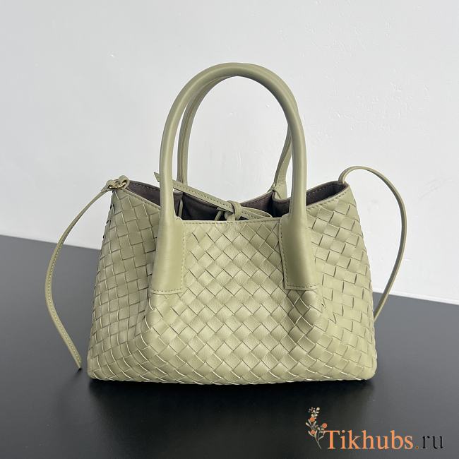 Bottega Veneta Small Pinacoteca Bag Green 24x15x12cm - 1