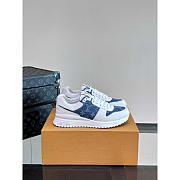 Louis Vuitton LV Run Away Sneakers White and Blue - 1