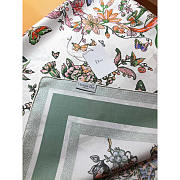 Dior Toile De Jouy Mexico 90 Green Square Scarf 90x90cm - 3