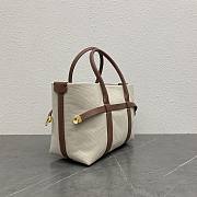 Loro Piana Small Ghiera Shopper Cotton Linen 28x19x12cm - 6