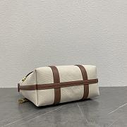 Loro Piana Small Ghiera Shopper Cotton Linen 28x19x12cm - 3