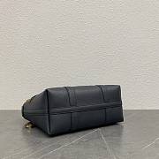 Loro Piana Ghiera Shopper Small Calfskin Black 28x19x12cm - 2