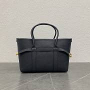 Loro Piana Ghiera Shopper Small Calfskin Black 28x19x12cm - 3