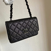 Chanel Wallet Chain Woc Black Caviar 19cm - 3