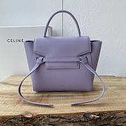 Celine Micro Belt Bag Purple Calfskin 24cm - 1