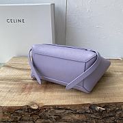 Celine Micro Belt Bag Purple Calfskin 24cm - 4