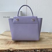 Celine Micro Belt Bag Purple Calfskin 24cm - 3