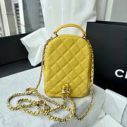 Chanel 24C Backpack Yellow Caviar 18x13x9cm - 5