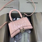 Balenciaga Mini Hourglass Bag Light Pink 19x8x11cm - 1