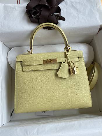 Hermes Kelly 25 Bag Yellow Epsom Gold 25cm