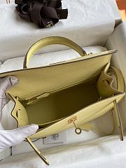 Hermes Kelly 25 Bag Yellow Epsom Gold 25cm - 5