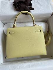 Hermes Kelly 25 Bag Yellow Epsom Gold 25cm - 2