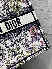 Dior Medium Book Tote Embroidery Multicolor 36x18x28cm - 6