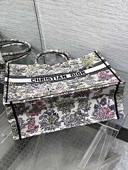 Dior Large Book Tote Embroidery Multicolor 42x18x35cm - 6