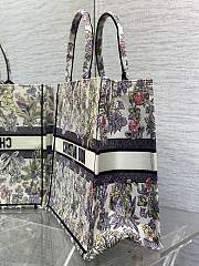 Dior Large Book Tote Embroidery Multicolor 42x18x35cm - 4