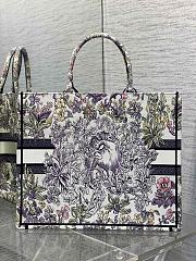 Dior Large Book Tote Embroidery Multicolor 42x18x35cm - 2