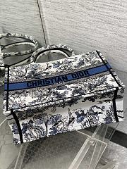 Dior Medium Book Tote Around The World Blue 36x18x28cm - 2