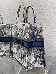 Dior Large Book Tote Around The World Blue 42x18x35cm - 3