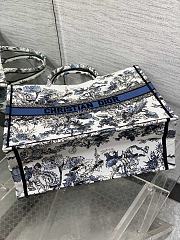 Dior Large Book Tote Around The World Blue 42x18x35cm - 2