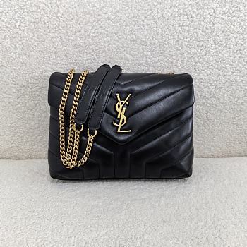 YSL Loulou Small Chain Black Gold Bag 23 x 17 x 9 cm