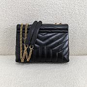 YSL Loulou Small Chain Black Gold Bag 23 x 17 x 9 cm - 4