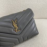 YSL Loulou Small Chain Grey Gold Bag 23 x 17 x 9 cm - 2