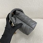 YSL Loulou Small Chain Grey Gold Bag 23 x 17 x 9 cm - 4